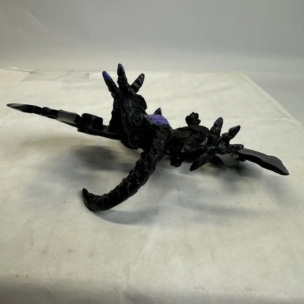 Bakugan Battle Planet Nillious Two Headed Dragon Action Figure Black Purple